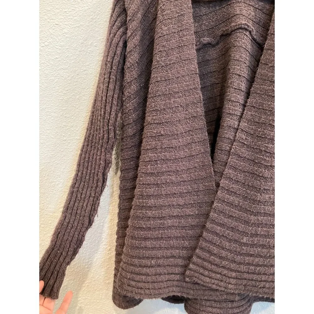 #694 Free People Brown Cardigan Sweater